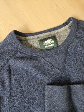 Roots Men's Navy Crewneck Sweater